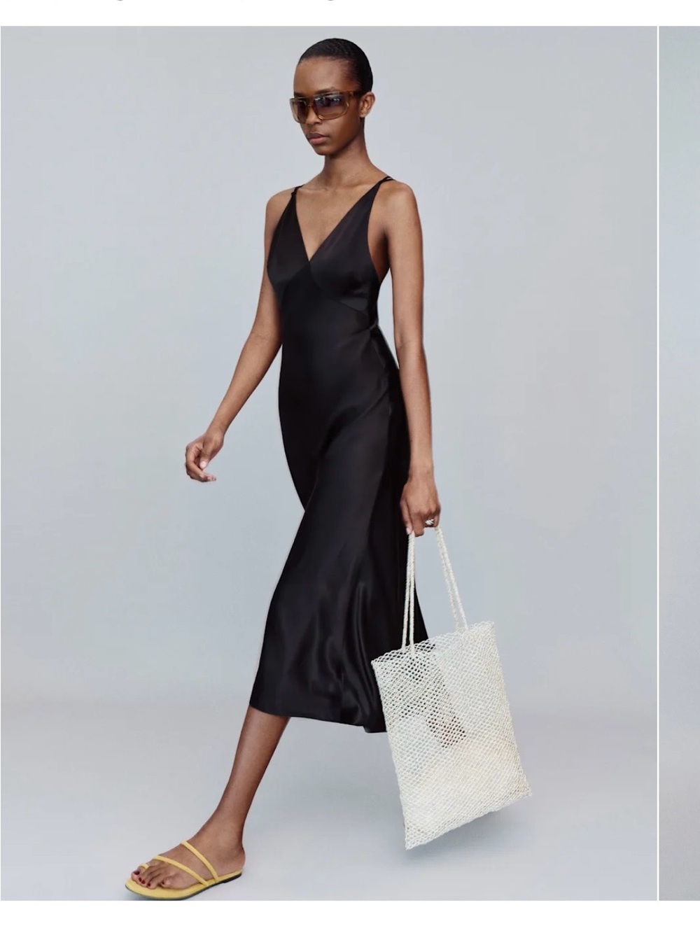 NWT Reformation Black Slip Dress